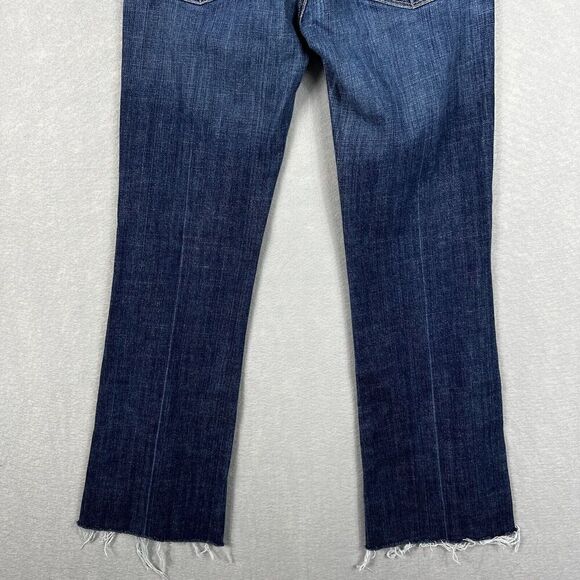 Citizens of Humanity Jeans Size 28 Kelly Low Waist Flared Bootcut Raw Hem - Picture 8 of 11